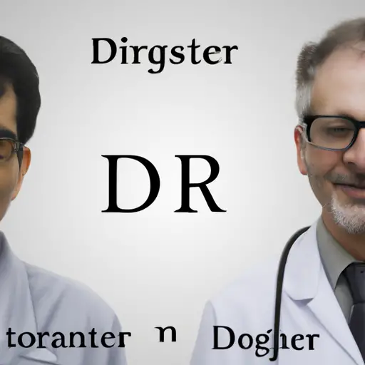 difference between dr and professor