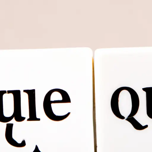 difference between qui and que