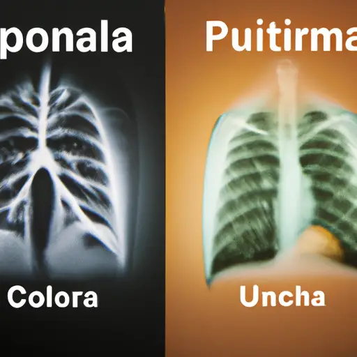 difference between common cold and pneumonia