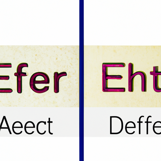 difference between affect and effect in a sentence