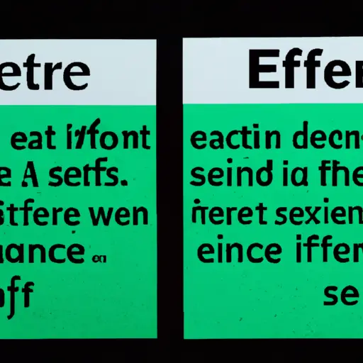 difference between affect and effect sentences